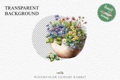 Spring Flower Pot Floral Wreath Clipart PNG Scrapbooking Art Nursery Watercolor Transparent wedding invitation shirt designs sublimation printable digital bloom watercolor floral wreath, flowers pot clipart, sublimation nursery, spring, wedding invitation