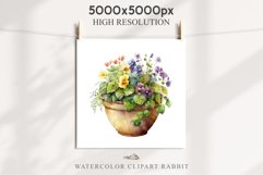 Spring Flower Pot Floral Wreath Clipart PNG Scrapbooking Art Nursery Watercolor Transparent wedding invitation shirt designs sublimation printable digital bloom watercolor floral wreath, flowers pot clipart, sublimation nursery, spring, wedding invitation