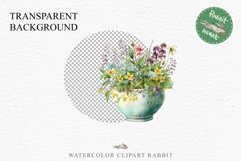 Spring Flower Pot Floral Wreath Clipart PNG Scrapbooking Art Nursery Watercolor Transparent wedding invitation shirt designs sublimation printable digital bloom watercolor floral wreath, flowers pot clipart, sublimation nursery, spring, wedding invitation