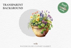 Spring Flower Pot Floral Wreath Clipart PNG Scrapbooking Art Nursery Watercolor Transparent wedding invitation shirt designs sublimation printable digital bloom watercolor floral wreath, flowers pot clipart, sublimation nursery, spring, wedding invitation