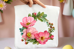 Spring Flower Wreath Clipart Product Image 2