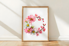 Spring Flower Wreath Clipart Product Image 3