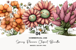 Spring Flowers Clipart Sublimation Product Image 1