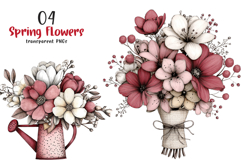 Spring Flowers Clipart Product Image 1