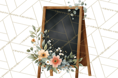 Spring Flower Clipart, Watercolor Bouquet Clipart PNG Product Image 3