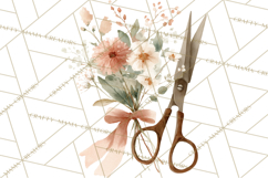 Spring Flower Clipart, Watercolor Bouquet Clipart PNG Product Image 5