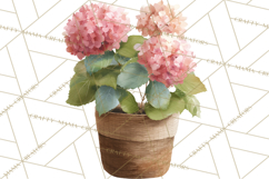 Spring Flower Clipart, Watercolor Bouquet Clipart PNG Product Image 3