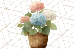 Spring Flower Clipart, Watercolor Bouquet Clipart PNG Product Image 4