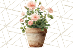 Spring Flower Clipart, Watercolor Bouquet Clipart PNG Product Image 2