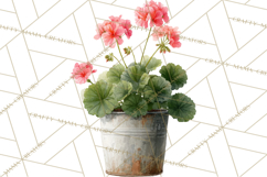 Spring Flower Clipart, Watercolor Bouquet Clipart PNG Product Image 3