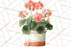 Spring Flower Clipart, Watercolor Bouquet Clipart PNG Product Image 4