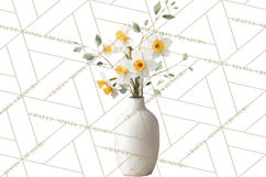 Spring Flower Clipart, Watercolor Bouquet Clipart PNG Product Image 2