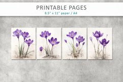 Vintage floral printable sheets Product Image 2