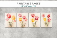 flowers junk journal papers Product Image 2