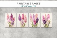 color flowers junk journal papers Product Image 2