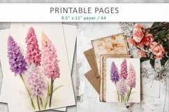 color flowers junk journal papers Product Image 3