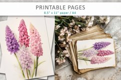color flowers junk journal papers Product Image 4