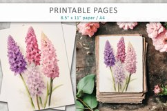 color flowers junk journal papers Product Image 6