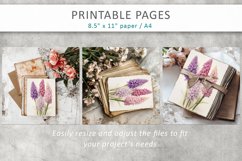 color flowers junk journal papers Product Image 8
