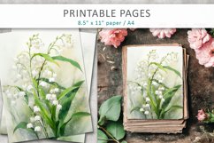 Spring flowers junk journal pages Product Image 3