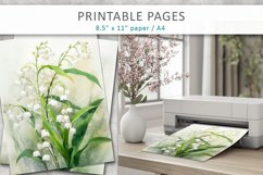 Spring flowers junk journal pages Product Image 4