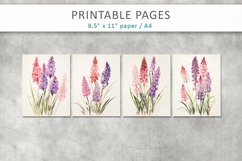 spring flowers paper, floral junk journal Product Image 2