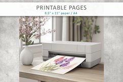 spring flowers paper, floral junk journal Product Image 7