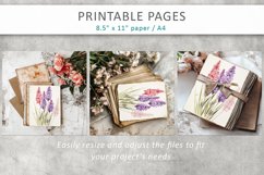 spring flowers paper, floral junk journal Product Image 8