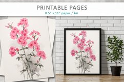 floral printable sheets, junk journal paper Product Image 6