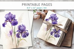 floral junk journal paper, printable sheets Product Image 4