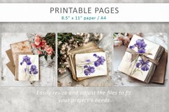 floral junk journal paper, printable sheets Product Image 9