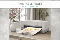 flowers junk journal paper, printable sheets Product Image 8