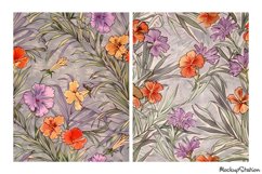 Spring Flowers Junk Journal Pages |Floral Digital Papers JPG Product Image 2