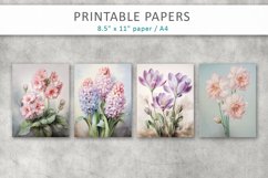 Floral Junk Journal Printable Paper Product Image 2