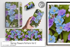 Digital Paper Spring flowers Pattern Product Image 1