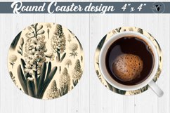 Round Coaster | Spring flowers Product Image 1