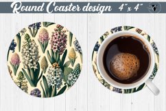 Round Coaster | Spring flowers Product Image 1