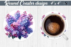 Round Coaster | Spring flowers Product Image 1