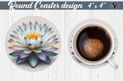 Round Coaster | Spring flowers Product Image 1
