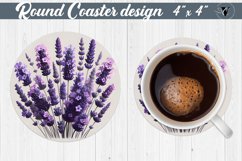 Round Coaster | Spring flowers Product Image 1