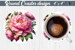 Round Coaster | Spring flowers Product Image 1