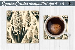 Square Coaster | Spring flowers Product Image 1