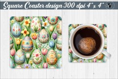 Square Coaster | Spring flowers Product Image 1