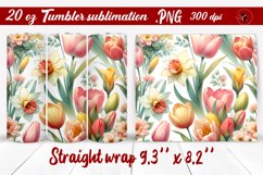 Tumbler wrap | Spring flowers, tulip Product Image 1