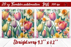 Tumbler wrap | Spring flowers, tulip Product Image 1