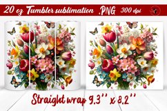 Tumbler wrap | Spring flowers Product Image 1