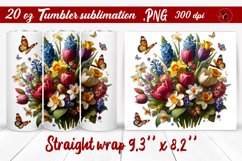 Tumbler wrap | Spring flowers Product Image 1