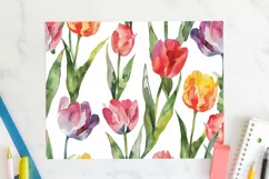 Spring Flowers 20 oz Tumbler Wrap Floral Sublimation JPG Product Image 2