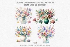 Spring Flowers Vase Daisies Pansies Lilies Snapdragon Roses PNG Scrapbooking Art Watercolor Transparent wedding invitation shirt designs romantic digital bloom  watercolor floral Snapdragon, flowers Lilies, white pink peonies, spring Daisies, wedding invi