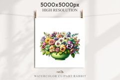 Spring Flowers Vase Daisies Pansies Lilies Snapdragon Roses PNG Scrapbooking Art Watercolor Transparent wedding invitation shirt designs romantic digital bloom  watercolor floral Snapdragon, flowers Lilies, white pink peonies, spring Daisies, wedding invi